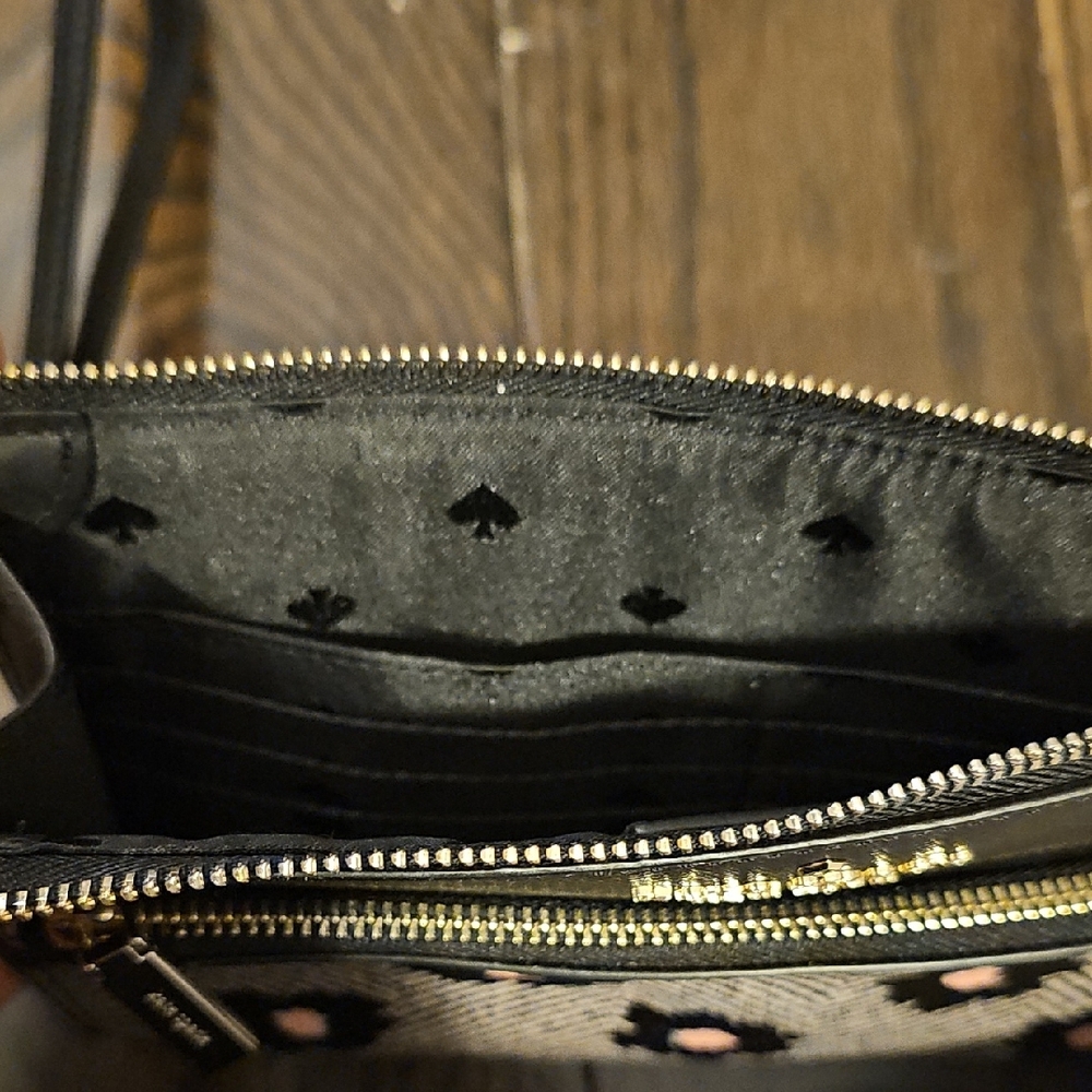 kate spade Black and Pink Floral Wristlet Clutch - Picture 4 of 5